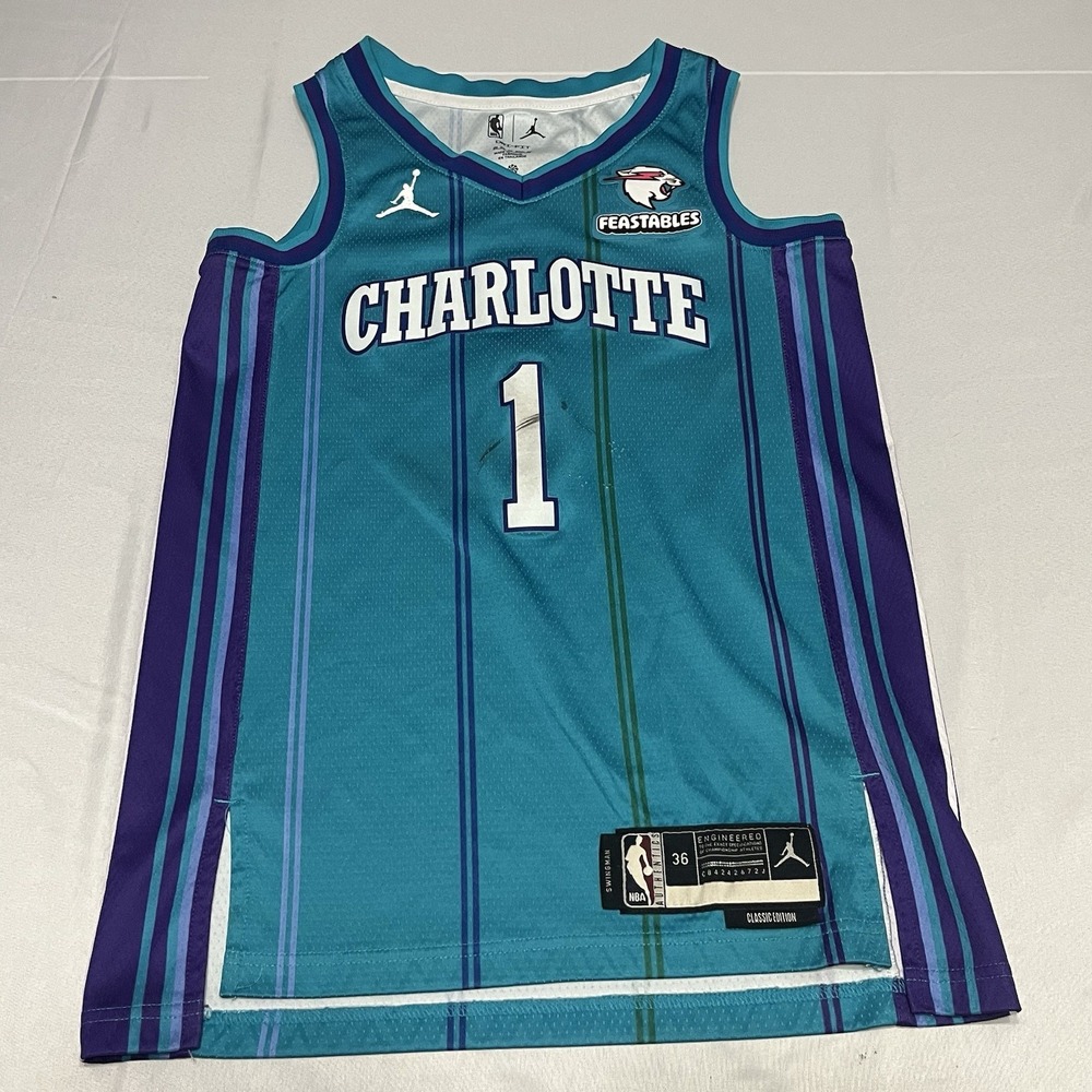 Charlotte Hornets Jersey LaMelo Ball #1 Jordan Swingman Classic Edition Adult XS